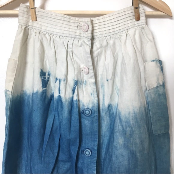 Vintage Tie Die Skirt Hand Made Est Size 0 - Picture 3 of 8